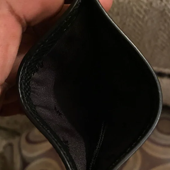 Michael Kors Black Textured Card Holder unisex - Picture 3 of 4